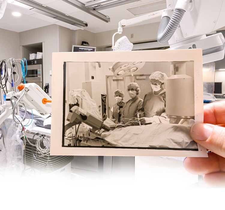 Old vs new operating room