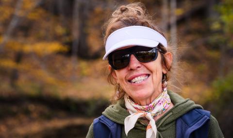 A photo of Cleta outdoors.